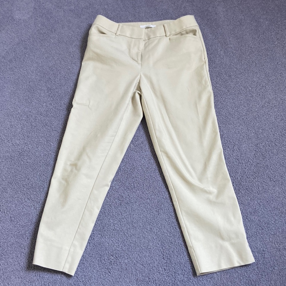Light tan Julie style from Loft. Size 4